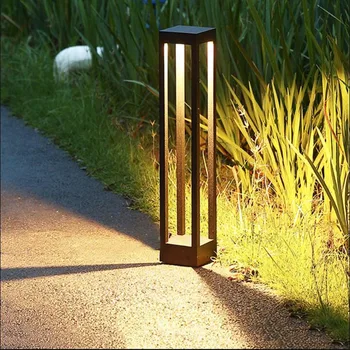 Модерна led лампа за косене на трева, градинска градински алеи, водоустойчива лампа за озеленяване осветление на задния двор, парк 20 см, 40 см, 60 см