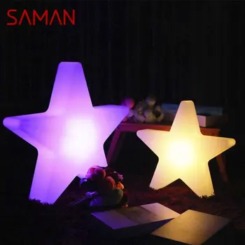 Модерна Слънчева Бяла ландшафтна лампа SAMAN с креативен дизайн Звезди Водоустойчива IP65 Декор Led 16 Цвята С лека нощ