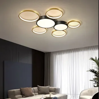 Модерни led таван, осветителни тела за хол, спалня, лампа plafonnier блясък Avize, led тавана лампа с дистанционно затъмняване WF1119