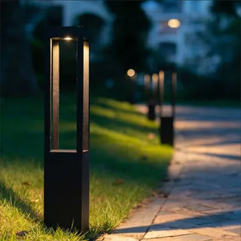 Модерното led външно осветление пейзаж Водоустойчива лампа за косене на Алуминиева квадратен уличен фенер За градината, двора, Вилата, декоративен блясък