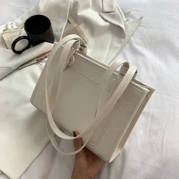 Модни Дамски малки чанти от изкуствена кожа, ежедневни чанти на рамо, дизайнерски дамски чанти-тоут, пътна чанта, висококачествени дамски чанти-незабавни посланици