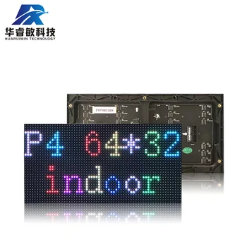 Модулна панел Layar LED P4 256*128 мм 64*32 Пиксела 1/16 Pemindaian Dalam Ruangan 3в1 SMD RGB Модулна панел Layar LED P4 Пълно Warna