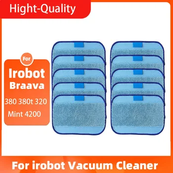 Мокри кърпички за почистване от микрофибър, миещи се и многократна употреба на тампони за парцал iRobot roomba за Braava Jet iRobot 380t/320/4200/ 5200C N20C