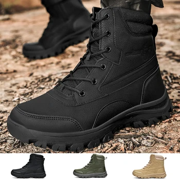 Мъжки военни тактически обувки, ботильоны, улични мини армейските обувки, мъжки работа защитни обувки големи размери, високо качество на армейските обувки, мъжки