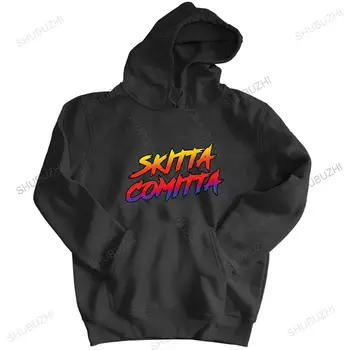 мъжки модни hoody с цип черно на цвят, Оригинален продукт Skitta Comitta-Популярна hoody, без етикет, на хладно hoody унисекс, есенното яке