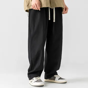 Мъжки панталони, всекидневни зреещи, мъжки спортни панталони за джогинг в стил хип-хоп, модерен градинска дрехи, мъжки панталони, големи размери, свободна градинска облекло