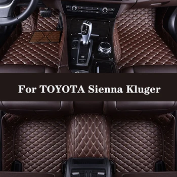 Напълно съраунд обичай кожена авто подложка за TOYOTA Sienna Kluger Wish Rush SIENTA (7 места) Автомобилен интериор