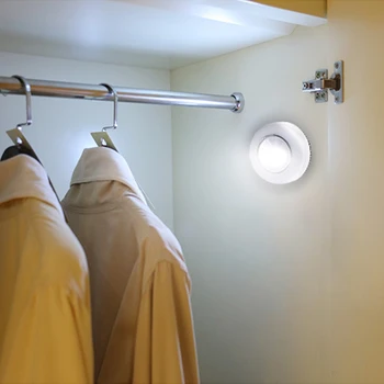 Натиснете превключвател за Безжична led лампа под шкаф Стикер за шкаф Кухненски шкаф Стенен лампа на батерии Лестничный лампа