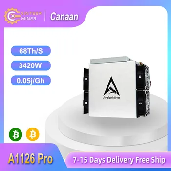 Нов Canaan Avalon A1126 Pro с блок захранване Asic Миньор Безплатна доставка