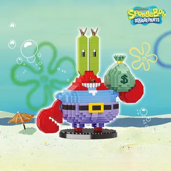 Нов spongebob squarepants БЛОК Микрочастиц Блок Град Патрик Стар Детски Играчки, Подаръци За Рожден Ден За Деца И Възрастни Украшение Играчки