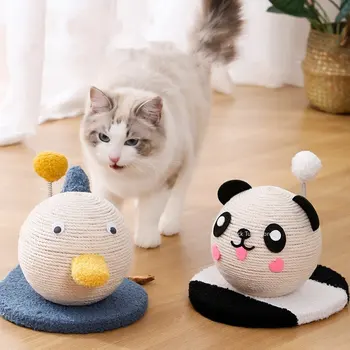 Нова плюшен кадифе дъска за надраскване с анимационни котка, устойчиво на надраскване и ухапвания и ужилвания, не губи козина, играчки за котки