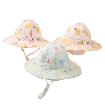 Нова Тънка детска шапка от слънцето, пролетно-лятна детска шапка рибар, детска шапка за малки момичета, детска шапка-кофа