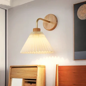 Нова японска нощна лампа 2023 г., монтиран на стената лампа за спални, декоративна лампа за дневна, монтиран на стената лампа за стълби, монтиран на стената лампа