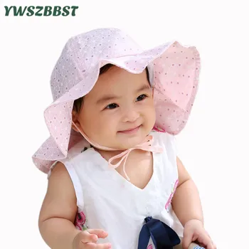 Новата пролетно-лятна детска солнцезащитная шапка за момичета, солнцезащитная шапка с цветя, шапка рибар, детска шапка-кофа, солнцезащитная шапка с голяма периферия за деца