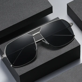 Ново записване, мъжки слънчеви очила Pilot с найлонови лещи, метални слънчеви очила за шофиране с антирефлексно покритие, мъжки слънчеви очила с двойна греда, женски S8510