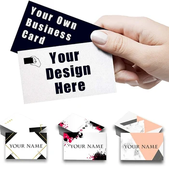 Обичай визитки, персонализирана с лого, хартия 300gsm, Индивидуален поздравительный подаръчен пакет, персонални картички, Двустранни благодарствени картички