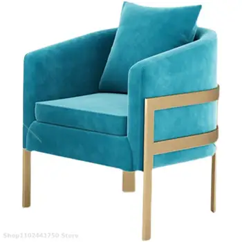 Обичай Диван за преговори на рецепцията Nordic Single Sofa Chair Зона за отдих на рецепцията на хотела Light Luxury За преговори в Офиса за продажби