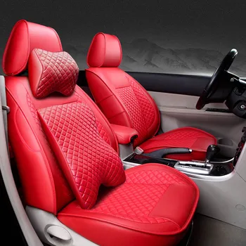 Обичай кожени калъфи за столчета за автомобил Mazda 3 6 2 C5 CX-5 CX7 323 626 M2 M3 M6 Axela Фамилия автоаксесоари за подреждане