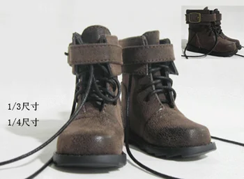 Обувки MSD 1/3 1/4 BJD, модни обувки от изкуствена кожа, дантела, ботуши BJD 1/3 1/4 за кукли
