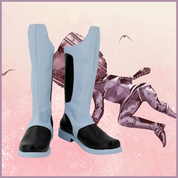 Обувки за cosplay на jojo ' s Bizarre Adventure Джони Joestar, дамски обувки от изкуствена кожа за cosplay, подпори за cosplay на Хелоуин