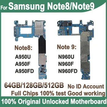Оригинална Логическа Такса За Samsung Galaxy Note 8 N950F N950F/DS N950U Samsung Note 9 N960F/DS N960U дънна Платка 64G 128G дънната Платка