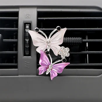 Освежители за въздух Butterfly Car-styling Автомобилни парфюми С натурален мирис на Климатик Butterfly Diamond Aromatherapy Клип Авто дифузер