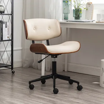 Офис компютърен стол, стол за образованието си, просто въртящо се кресло, дизайнерска копие, шезлонг с регулируема облегалка, мебели в скандинавски стил, FGM