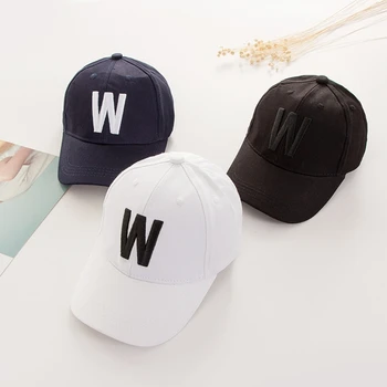 Памучен бейзболна шапка за момичета и момчета, бродерия букви за бейзболни шапки, однотонная регулиране