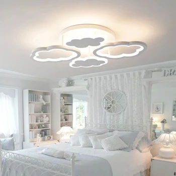 Плафониери Cloud за детска спалня, стая декор за момичета, модерна минималистичная хол, кабинет, таван осветление за четене AC 85 260V