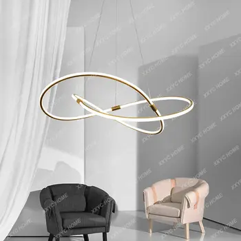 Постмодернистская светла Луксозен полилей за хол, трапезария, креативни Спални Специална форма, Лесна Вила