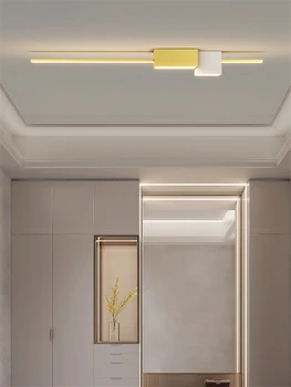 Постмодернистский минималистичен led тавана лампа със скандинавски дизайн за хол, спалня, коридор, домашно осветление