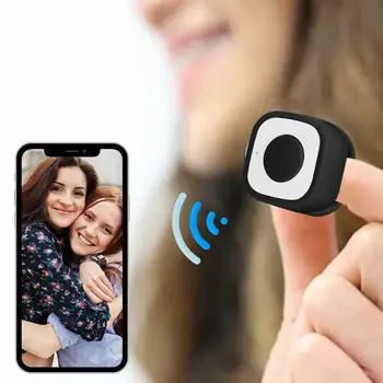 Преносим мини Bluetooth 4.0 пръстен дистанционно управление затвор за селфи Безжичен умно дистанционно за IOS