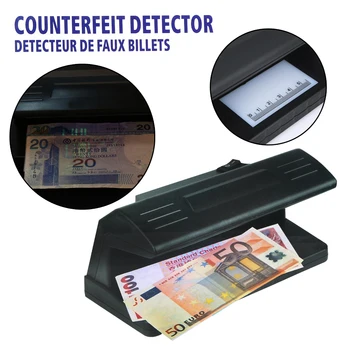 Преносим ултравиолетова лампа, практичен детектор на фалшиви пари за банкноти, штепсельная вилица ЕС, безопасна работа на детектор на фалшиви пари