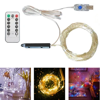 Приказни светлини с водопад, 1бр, 10 нишки 200LED USB, 8 режими, led гирлянди, венци от лозови насаждения, гирлянди-лейката