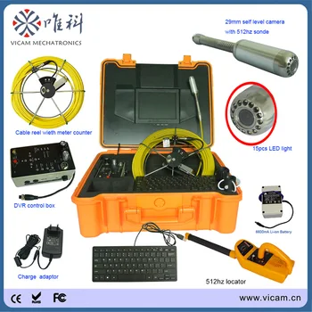 Произведено в Китай приемник 512 Hz, записывающий видео, подземен паркинг, помещение за разглеждане на тоалетното комина с дължина 30 м, с брояч броячи V8-1288TC