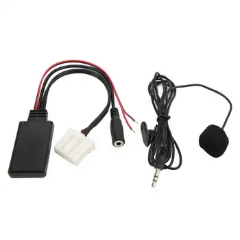Радио Bluetooth аудио кабел Удължител на автомобилния AUX IN кабел с микрофон за автомобилна електроника