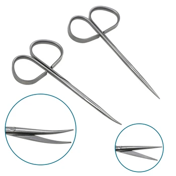 Разделителните ножица с въртяща се дръжка от неръждаема стомана, очни ножици, санаториум инструмент