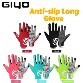 Ръкавици без пръсти от лайкровой тъкан GIYO, дълга ръкавица за шоссейного под наем, ветроупорен велосипедни ръкавици за целия пръст, мини детайл с докосване на екрана