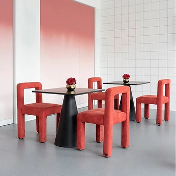 Скандинавски Дизайн стол За трапезария Модерни минималистичные Елегантни Столове за тоалетна масичка Хотелски кухненски салон Poltrona Decorativa Стол за очаквания