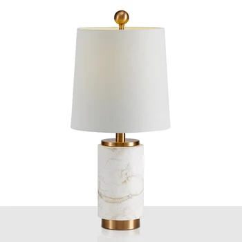 Скандинавски постмодернистский лампа, луксозна мраморна креативна декоративна настолна лампа, модел удобства, нощна лампа за спални