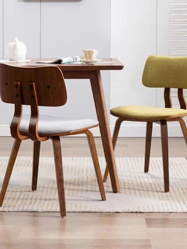 Скандинавските трапезни столове от масивно дърво, стол с облегалка за кухни, спални, модерни минималистичная мебели за дома, стол за ресторанта в хотела