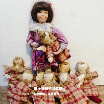 Сладки Редки Швеция Ръчно изработени Ангел Момиче Кукла Игра Дом Кукла направи си САМ Играчка Украса на Подарък За Рожден Ден