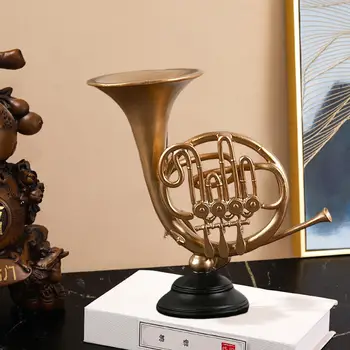 Статуетка на музикален инструмент, маса за бродерия от смола, скандинавски модел тръби, украшение