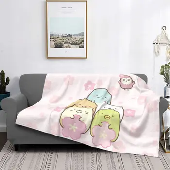 Сумикко Гураши, розови сладки флисовые завивки от аниме, аниме за деца, завивки спално бельо, ультрамягкие легла