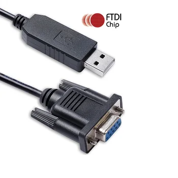 Съвместим с проектори NEC с 9-пинов порт за управление на КОМПЮТЪР с D-sub FTDI FT231XS, свързващ null-модем кабел USB, RS232 с жак DB9