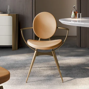 Съвременните леки трапезни столове, Мека Луксозно Просто удобно метално обяд стол, Миниатюрни мебели за кухня Cadeira Eiffel
