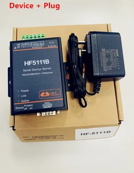 Сървър последователни устройства HF5111B RS232/RS485/RS422 с последователно свързване към Ethernet, безплатен сериен сървър RTOS, на разположение щепсел EU