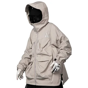Тактически якета с качулка за мъже, военни, ветровка, еластична, облекло, мъжко палто