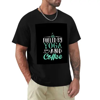 Тениска, Подхранвана от Yoga and Coffee, спортни ризи с къс ръкав, мъжки спортни ризи
