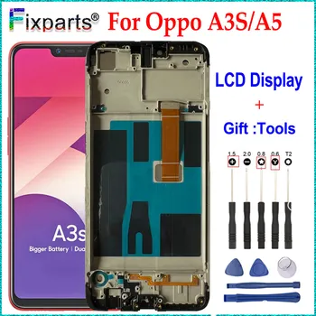 Тестван Нов Най-добър За Oppo A3S LCD дисплей с сензорен екран Дигитайзер В Събирането на Инструменти за Смяна на A5 Дисплей OPPO A5 A3S LCD